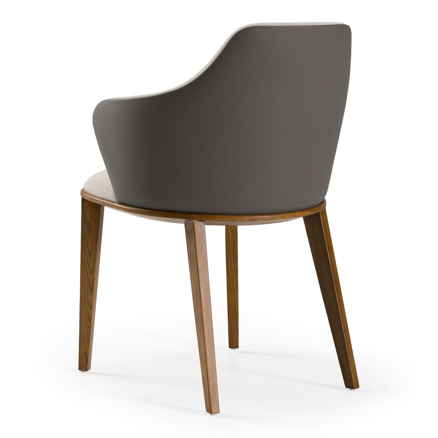 Megan Dining Chair with Beige and Grey Upholstery