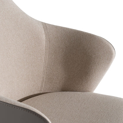 Megan Dining Chair with Beige and Grey Upholstery