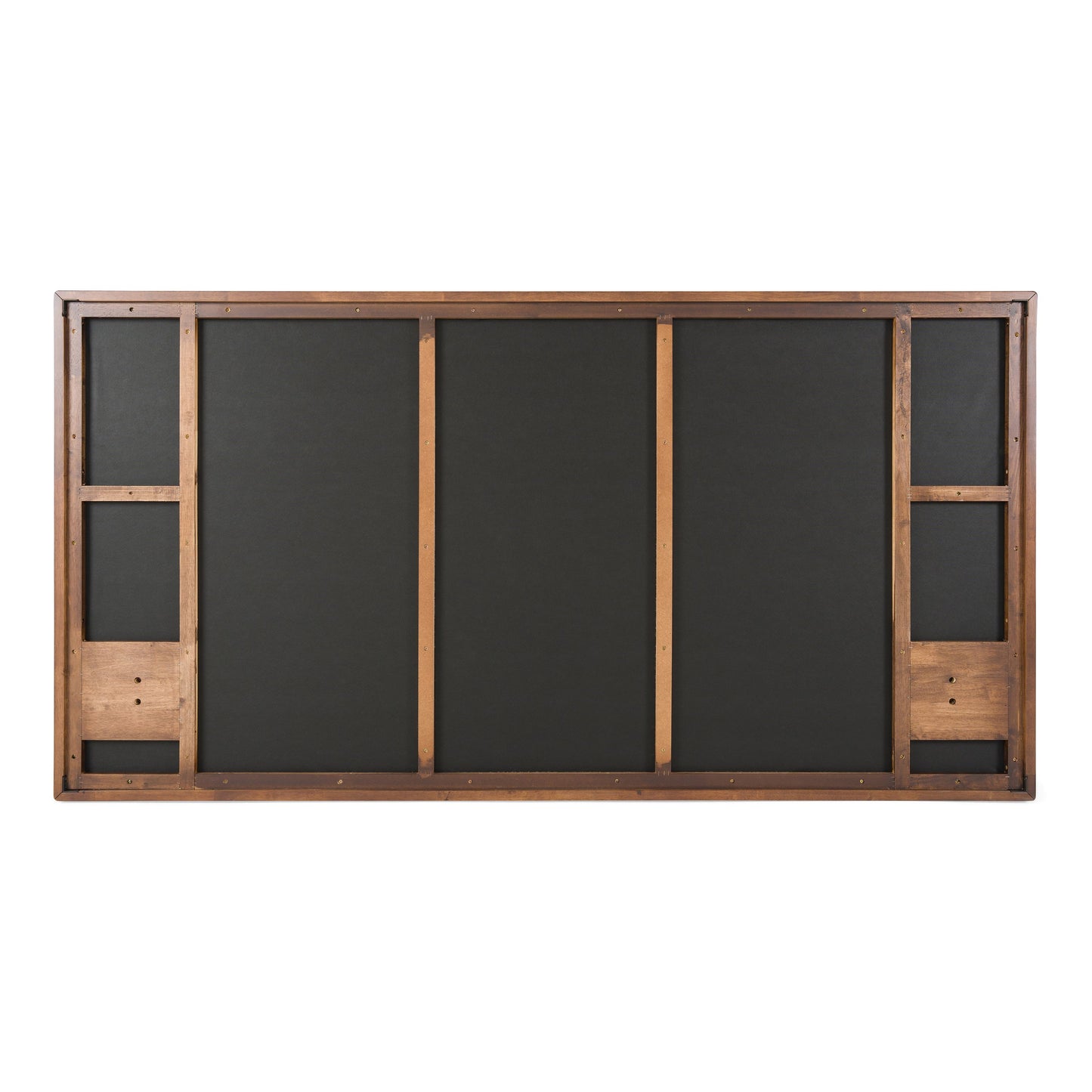 Metcalf Mid-Century Walnut and Grey Platform Bed