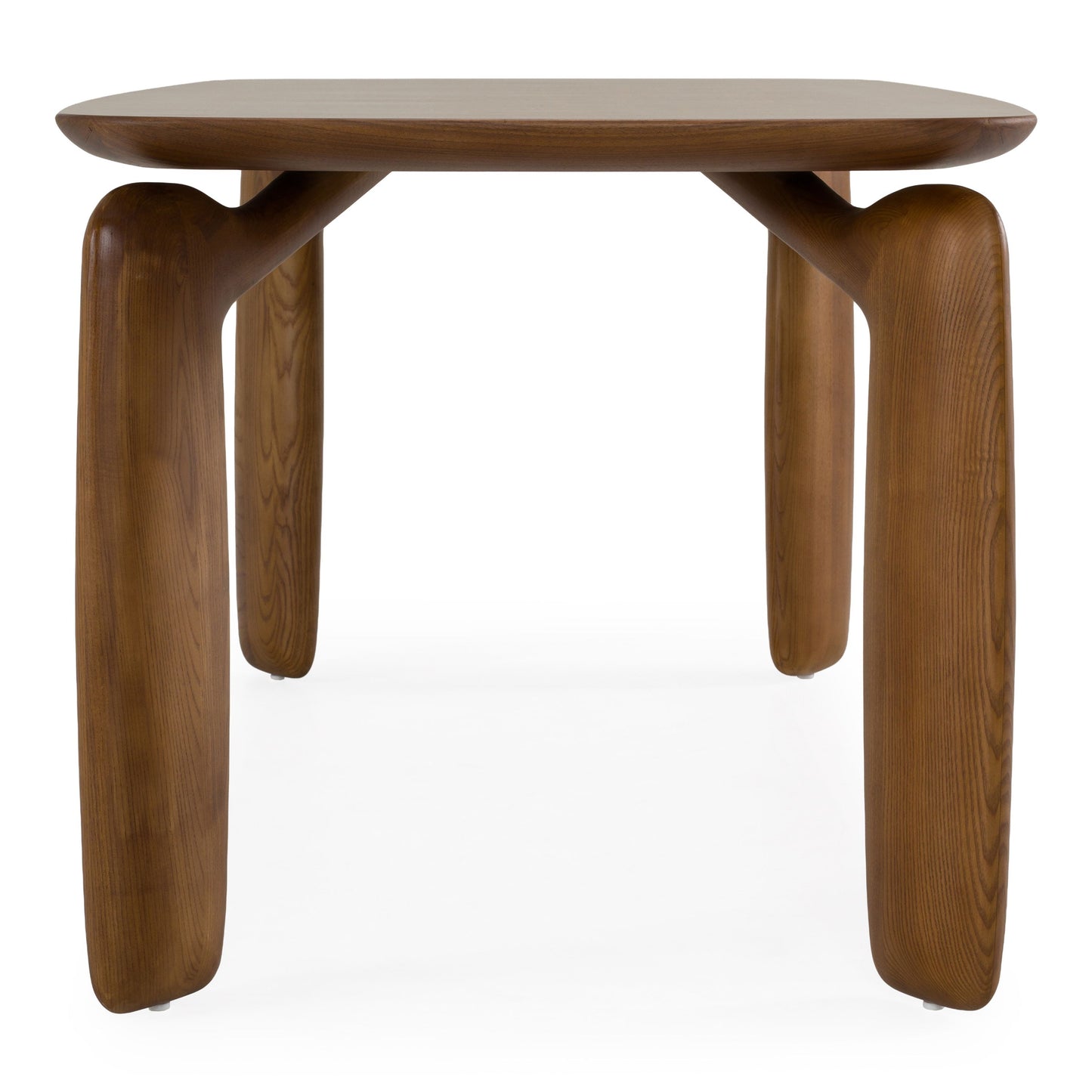 Michael Mid‑Century Modern Walnut Dining Table with Rounded Rectangular Top