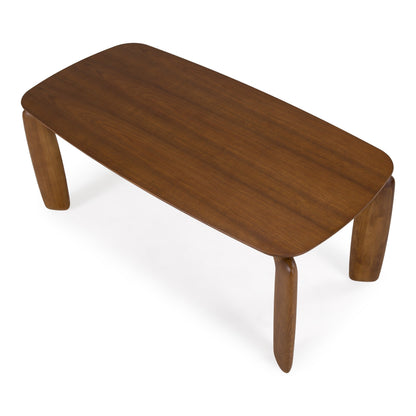 Michael Mid‑Century Modern Walnut Dining Table with Rounded Rectangular Top