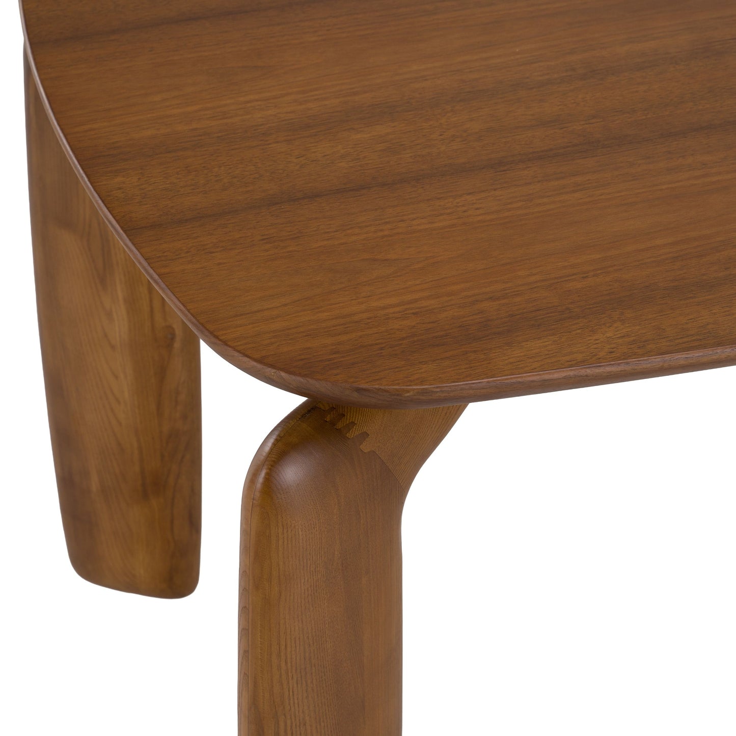 Michael Mid‑Century Modern Walnut Dining Table with Rounded Rectangular Top