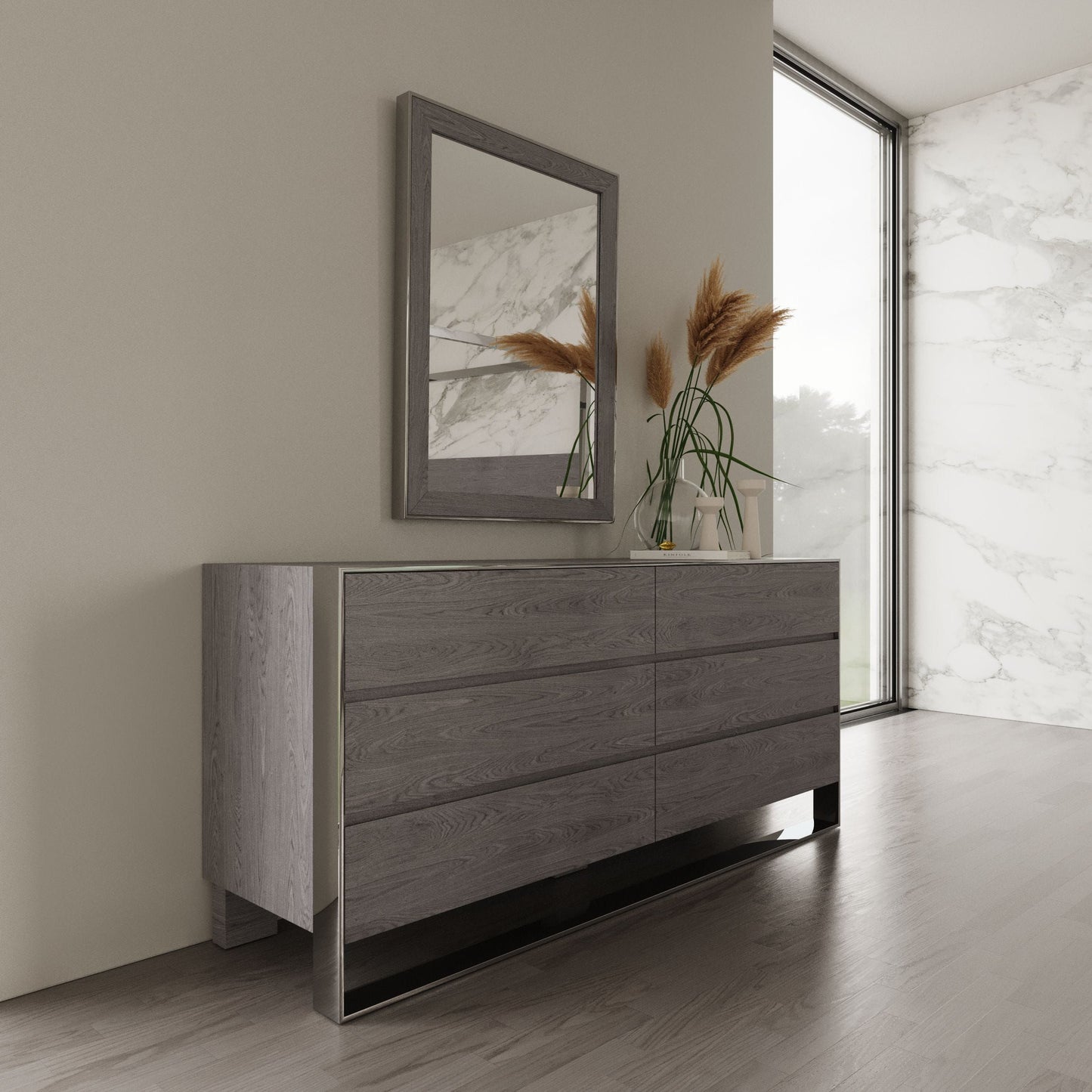 Arlene Grey Elm Dresser