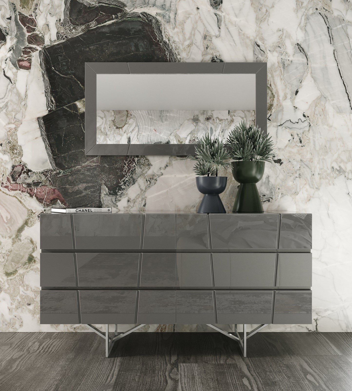 Chrysler High Gloss Grey Dresser