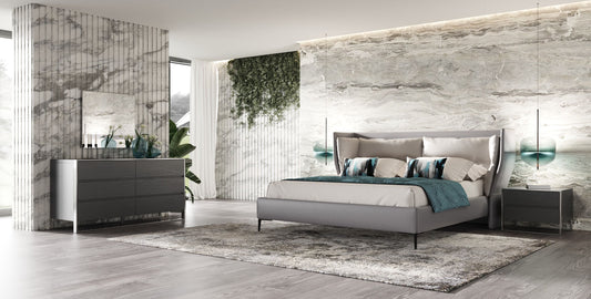 Modrest Jolene - Modern Grey Bedroom Set