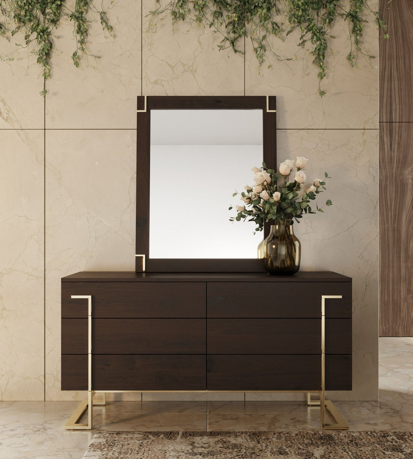 Moontide 6-Drawer Smoked ash Dresser