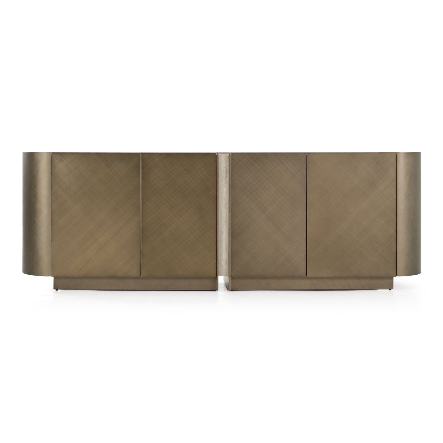 Moorgate Bronze Sideboard with Faux Travertine Ceramic Top