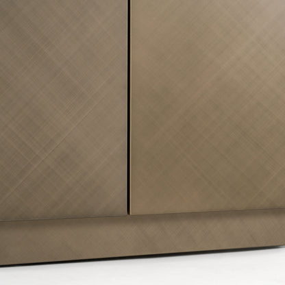 Moorgate Bronze Sideboard with Faux Travertine Ceramic Top