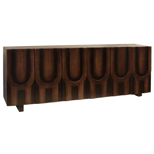 Diapason Large Console with 6 Doors for Spacious Storage and Display