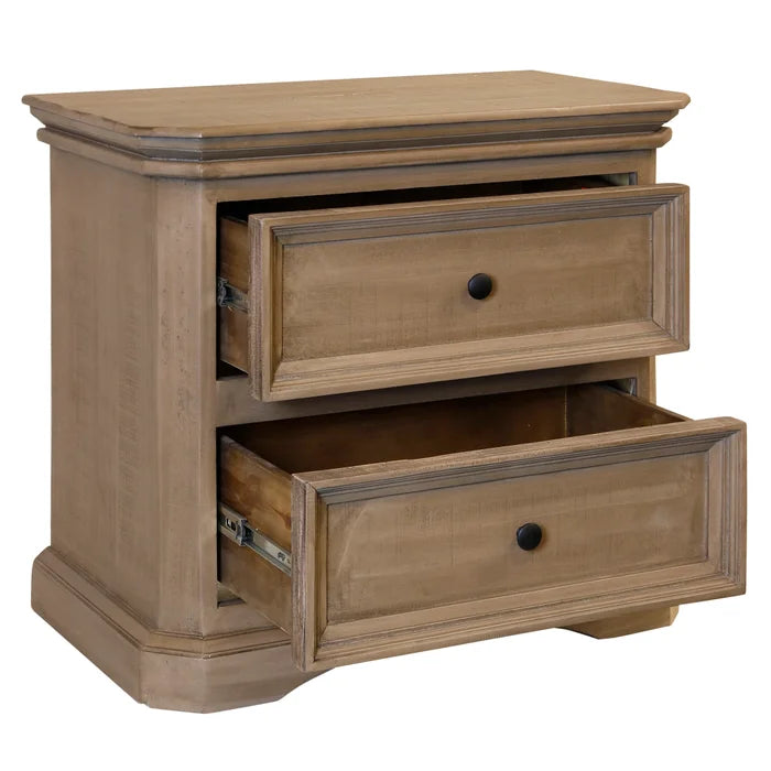 Toscana 2-Drawer Side Table Dresser – Contemporary Accent Storage