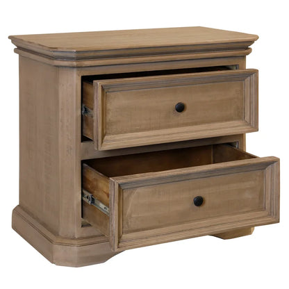 Toscana 2-Drawer Side Table Dresser – Contemporary Accent Storage