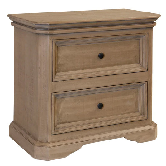Toscana 2-Drawer Side Table Dresser – Contemporary Accent Storage