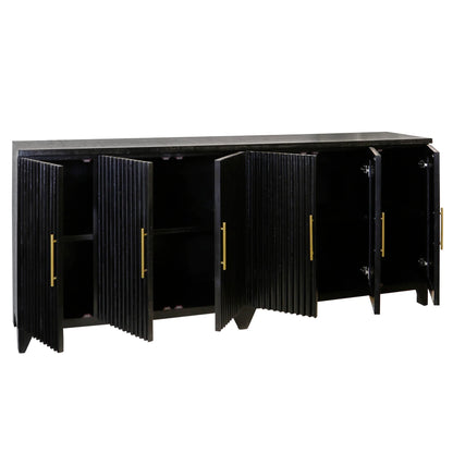 Briar Solid Wood 6 Door Server Sideboard