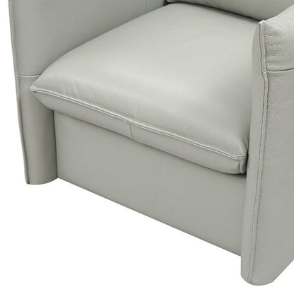 Tamworth Grey Leather Swivel Chair