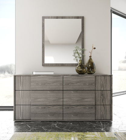 Asus Italian Elm Grey 6-Drawer Dresser