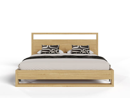 Nova Domus Berlin Modern Natural Oak Bed - Sleek Design for a Stylish and Comfortable Bedroom Retreat