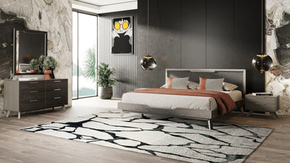 Soria Grey Wash Bedroom Set with Upholstered Bed