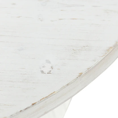 DRIFT Coffee Table by Norman Wyatt Home – White-Washed Wood with Carved Ridge Detailing