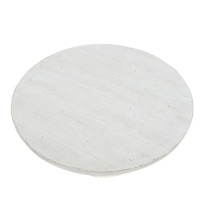 DRIFT Coffee Table by Norman Wyatt Home – White-Washed Wood with Carved Ridge Detailing