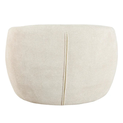 Norman Wyatt Home Aragon Swivel Tub Chair – Cream Woven Fabric Lounge Chair