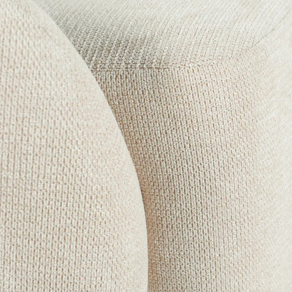 Norman Wyatt Home Aragon Swivel Tub Chair – Cream Woven Fabric Lounge Chair