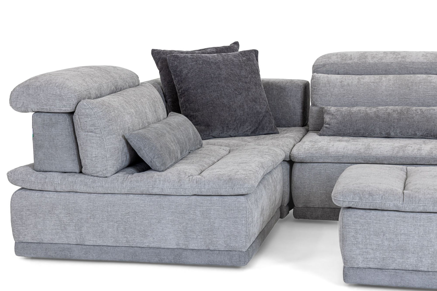 David Ferrari Panorama - Italian Modern Grey Fabric Modular Sectional Sofa