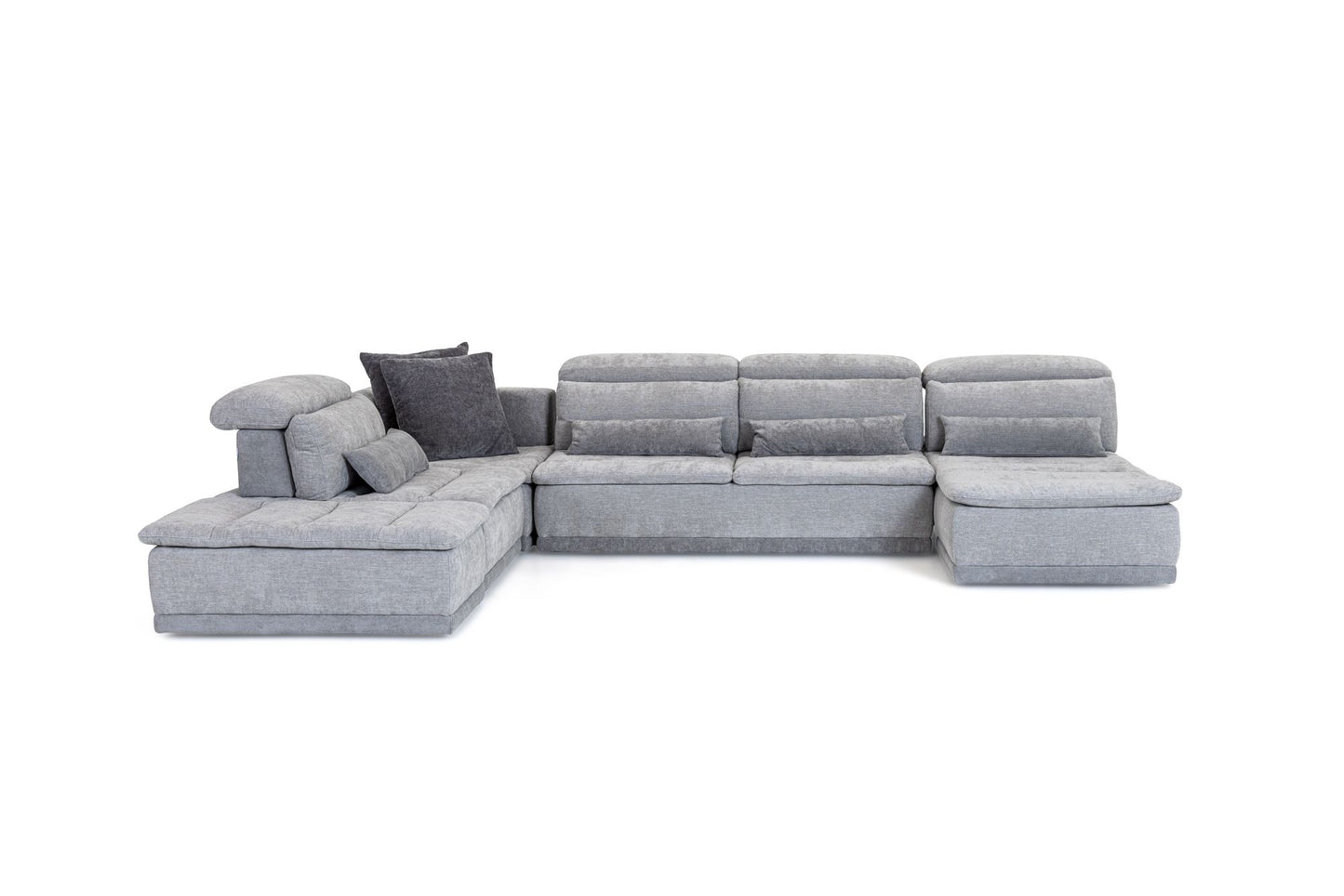 David Ferrari Panorama - Italian Modern Grey Fabric Modular Sectional Sofa