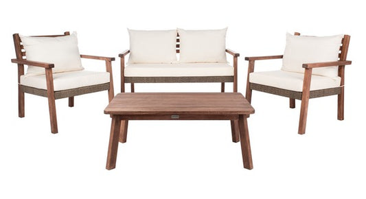 Reid 4 Piece Outdoor Living Set – Stylish & Durable Patio Furniture for Modern Outdoor Spaces