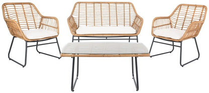 Roston 4-Piece Outdoor Living Set - Modern & Comfortable Patio Furniture for Outdoor Relaxation
