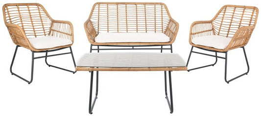 Roston 4-Piece Outdoor Living Set - Modern & Comfortable Patio Furniture for Outdoor Relaxation