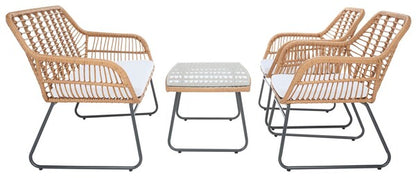 Roston 4-Piece Outdoor Living Set - Modern & Comfortable Patio Furniture for Outdoor Relaxation