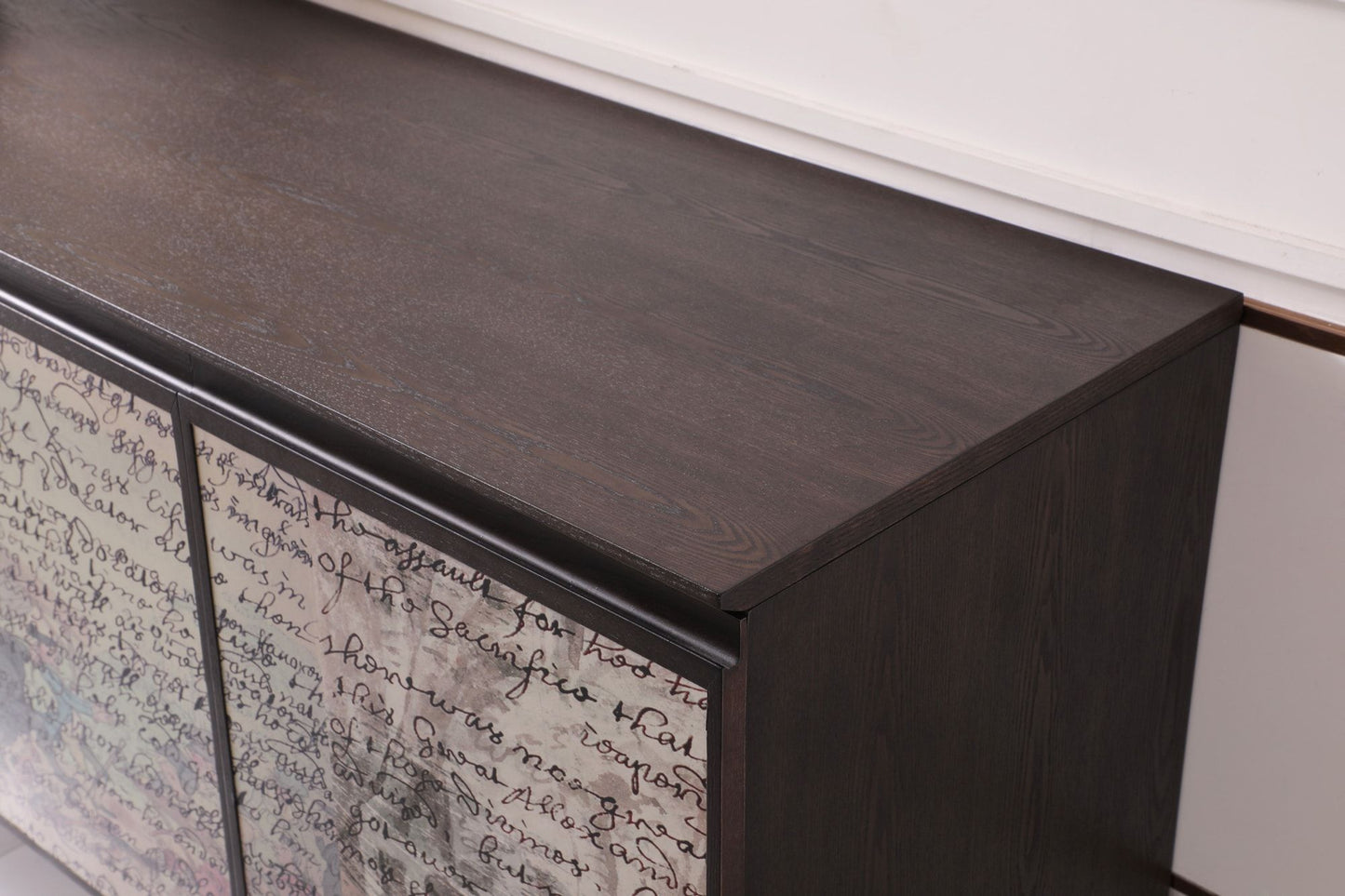 Phelan Smoked Ash and Brass 3-Door Buffet