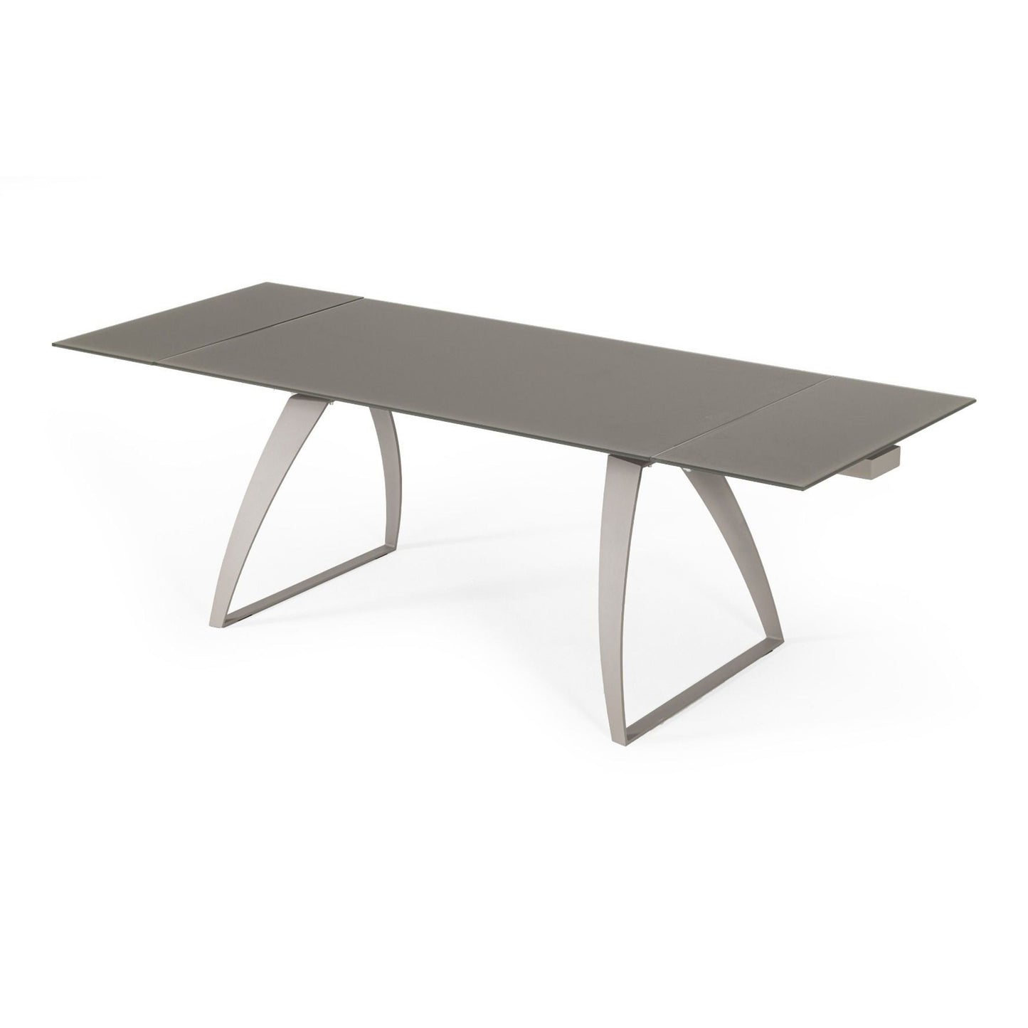 Pittson Extendable Grey Glass Dining Table