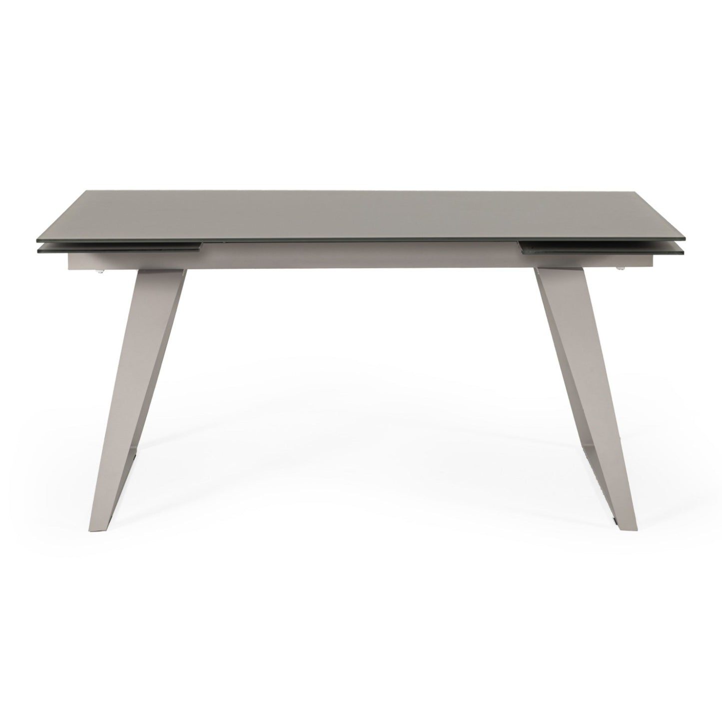 Pittson Extendable Grey Glass Dining Table