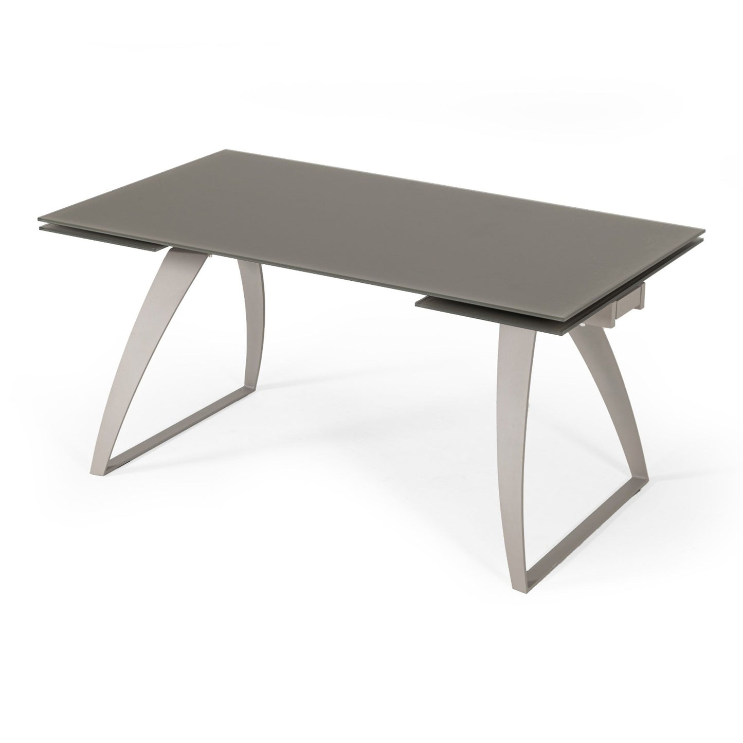 Pittson Extendable Grey Glass Dining Table