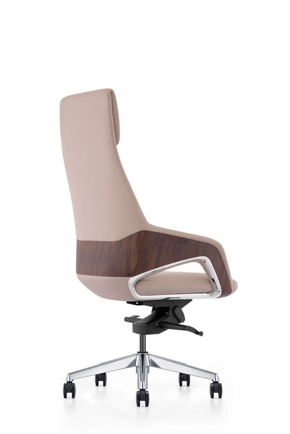 Modrest Prost Executive Office Chair – Modern High-Back Comfort in Sophisticated Beige