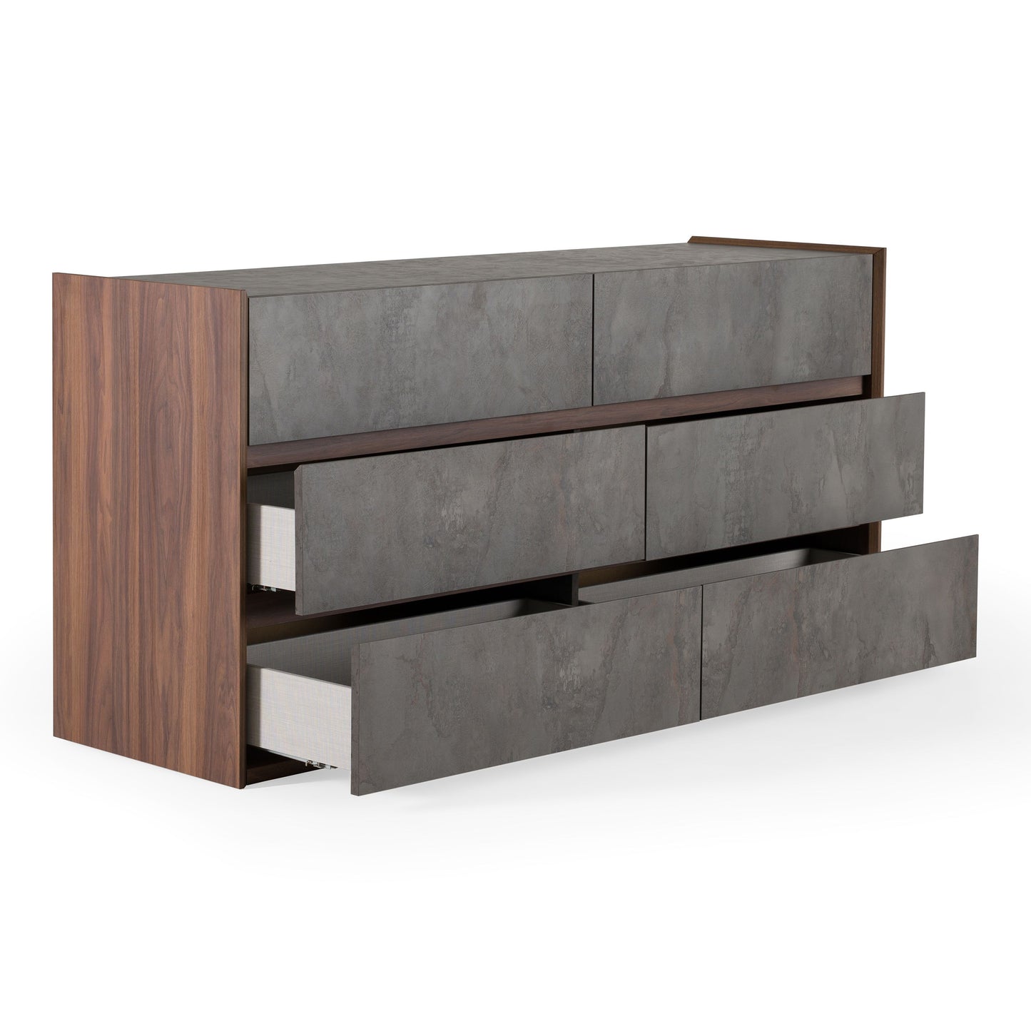Rado Walnut and Stucco Horizontal dresser