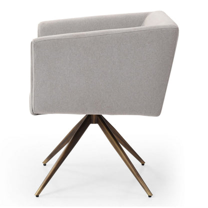 Riaglow Light Grey Fabric Dining Chair