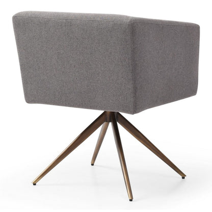 Riaglow Dark Grey Fabric Dining Chair