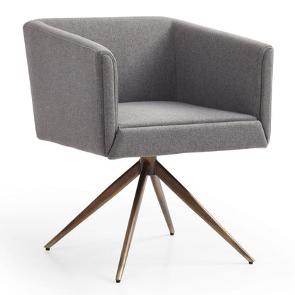Riaglow Dark Grey Fabric Dining Chair
