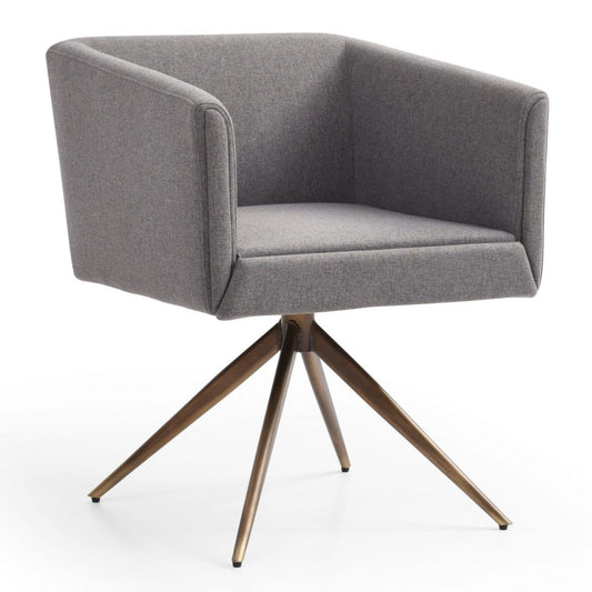 Riaglow Dark Grey Fabric Dining Chair