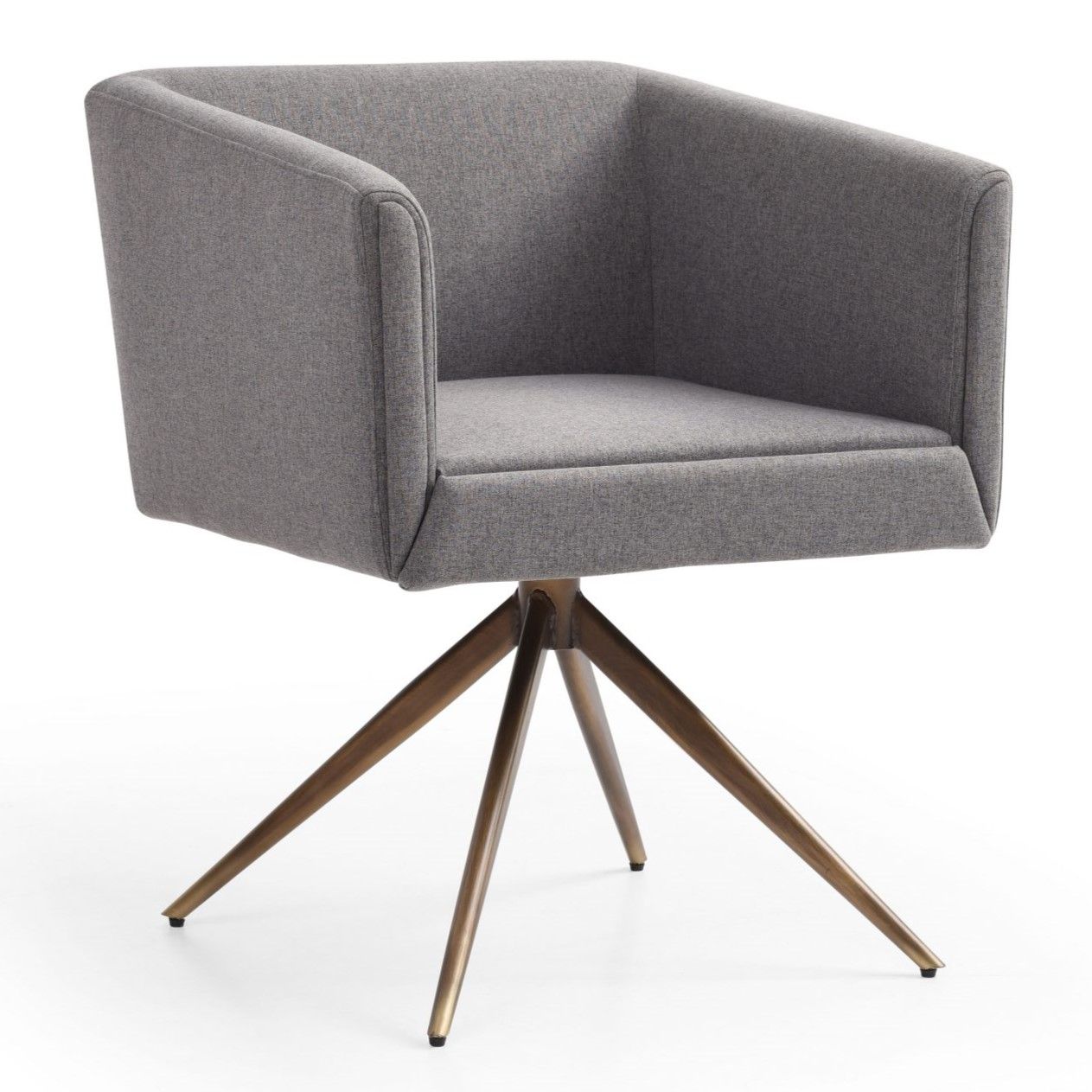 Riaglow Dark Grey Fabric Dining Chair