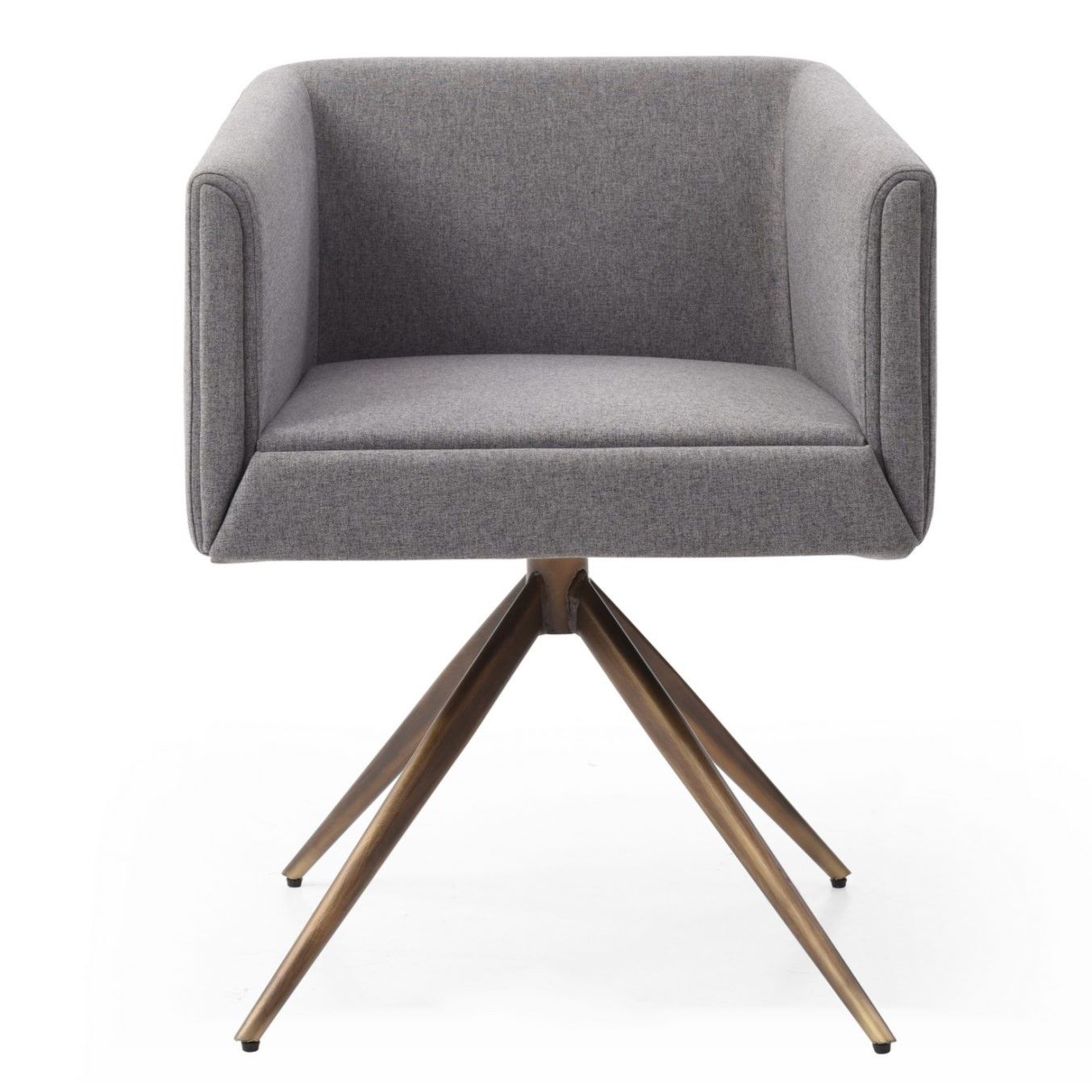 Riaglow Dark Grey Fabric Dining Chair
