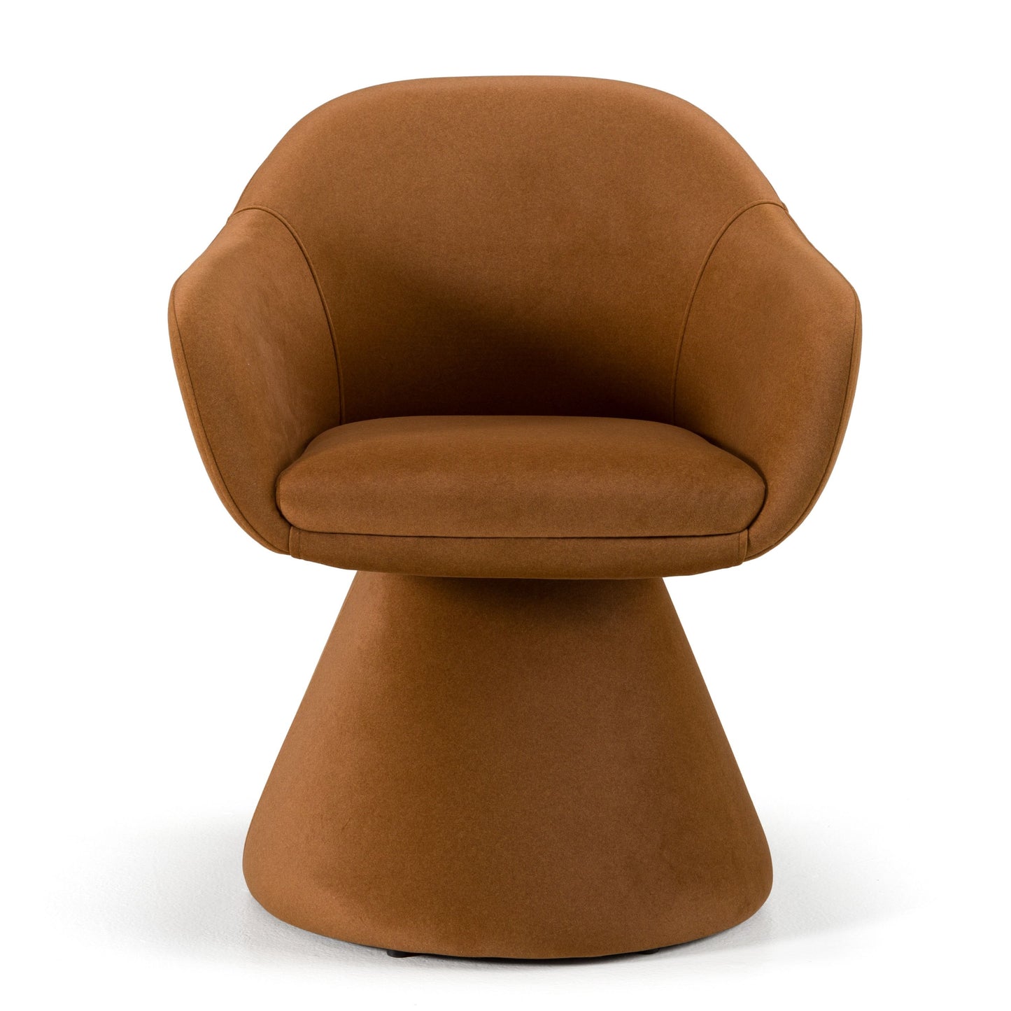 Risa Modern Swivel Beige Fabric Dining Chair