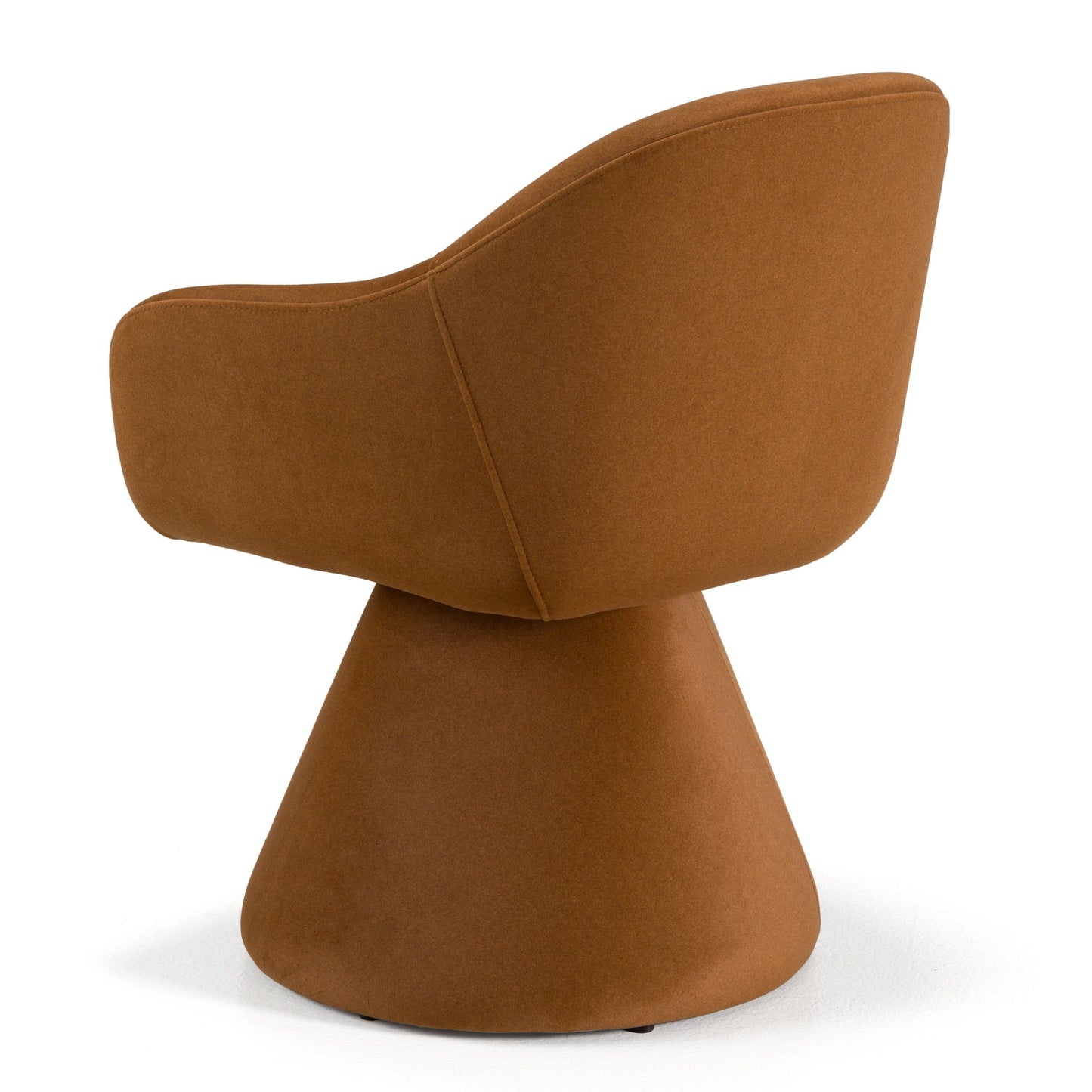 Risa Modern Swivel Beige Fabric Dining Chair