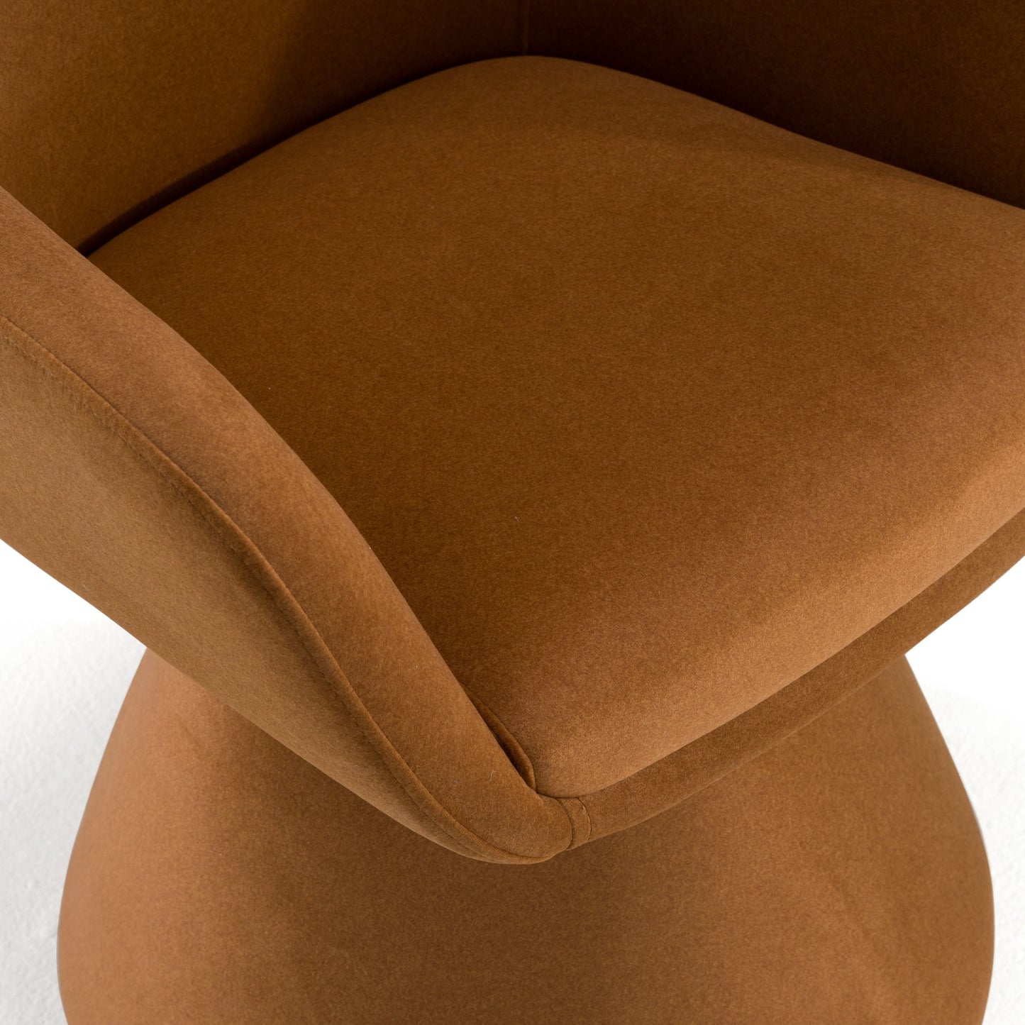 Risa Modern Swivel Beige Fabric Dining Chair