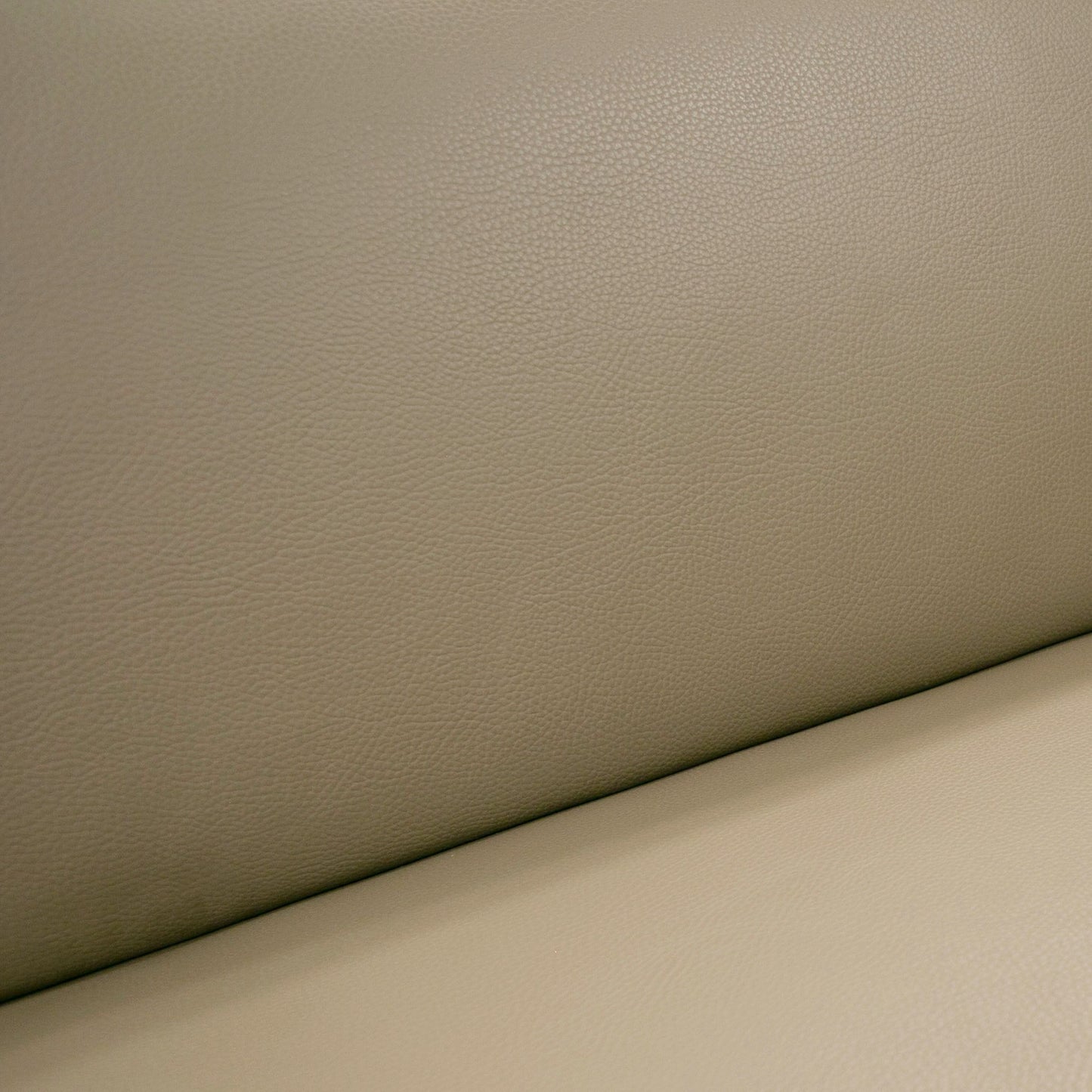 Coronelli Collezioni Riviera - Italian Modern Taupe Leather Sectional Sofa w/ 2 Recliners
