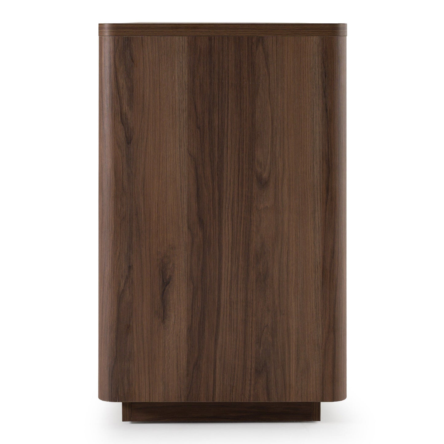 Roma Modern Walnut and Gold Six‑Drawer Dresser