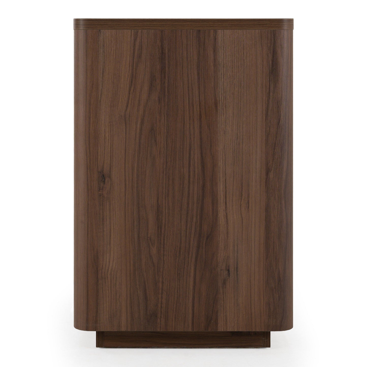 Roma Modern Walnut and Gold Horizontal File Cabinet