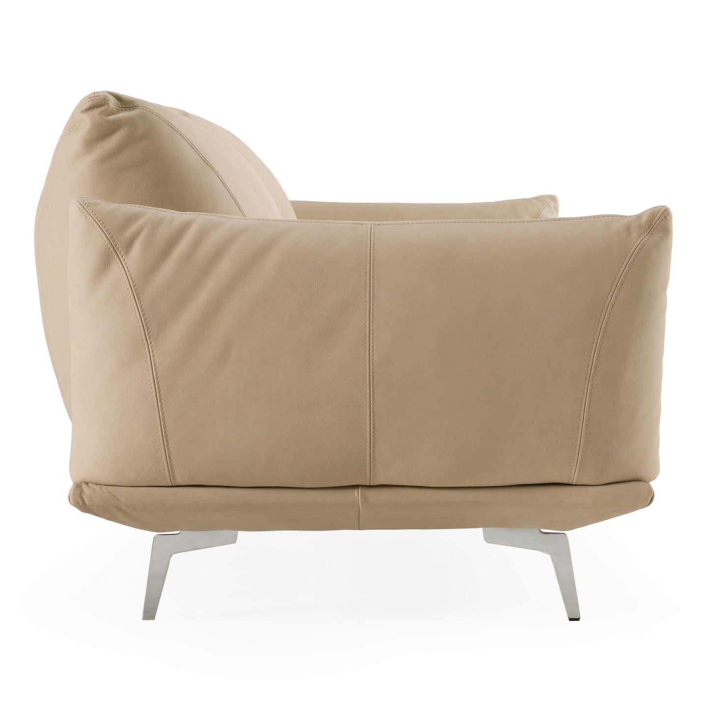 Saint Tropez Modern Italian Beige Leather Sofa